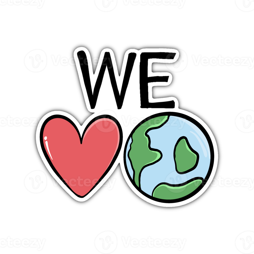 Free We Love The Earth Illustration 22442221 PNG with Transparent