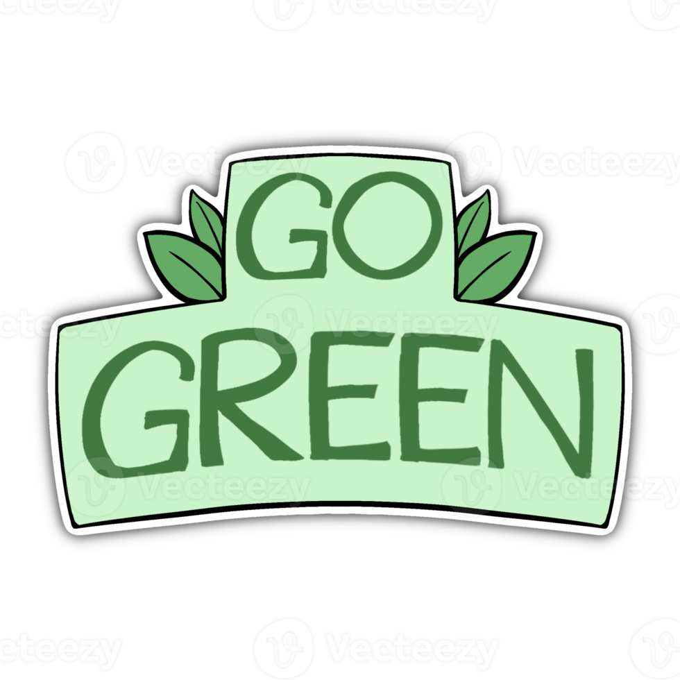 Go Green Illustration png