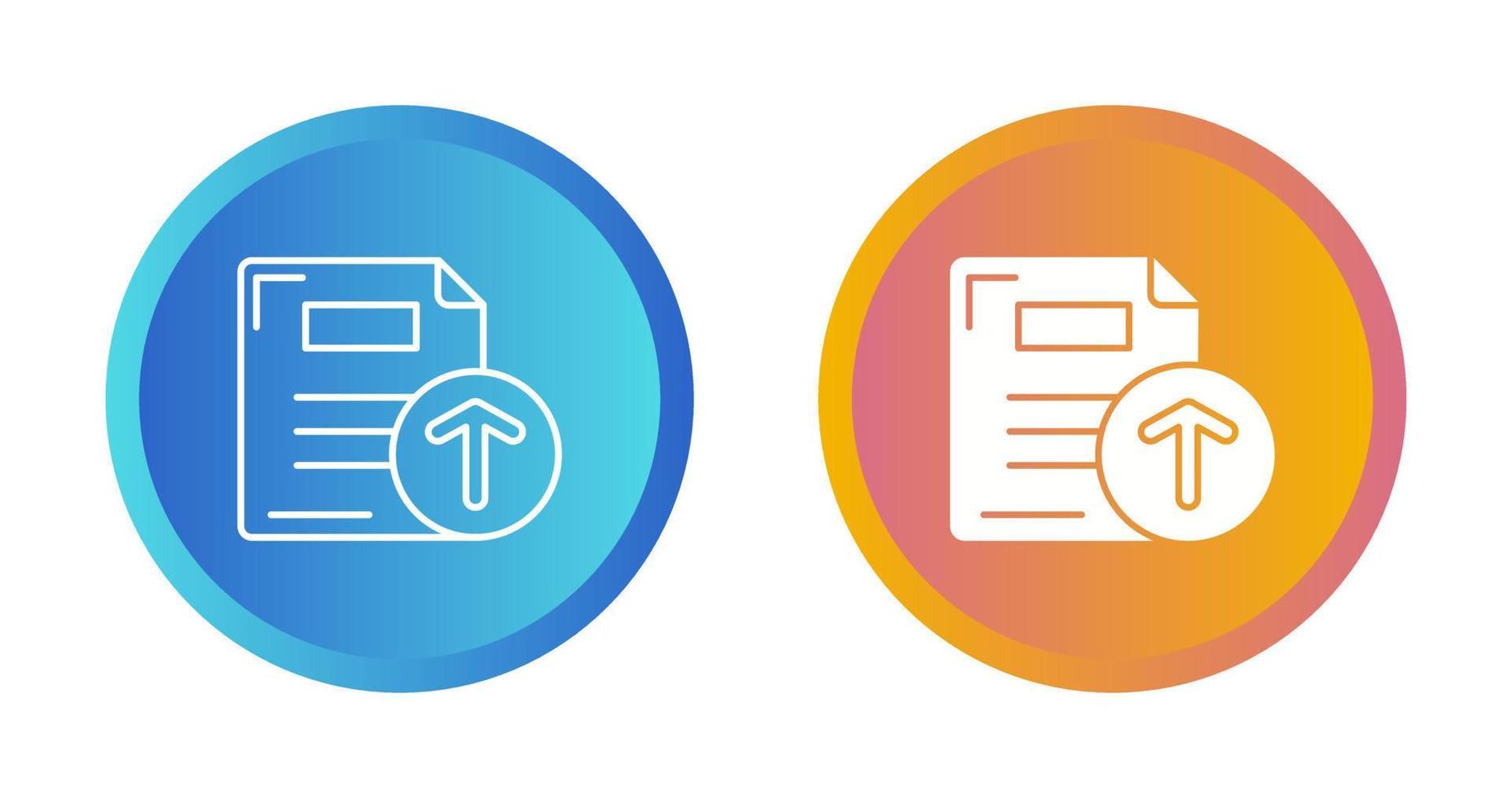 Files Upload Vector Icon