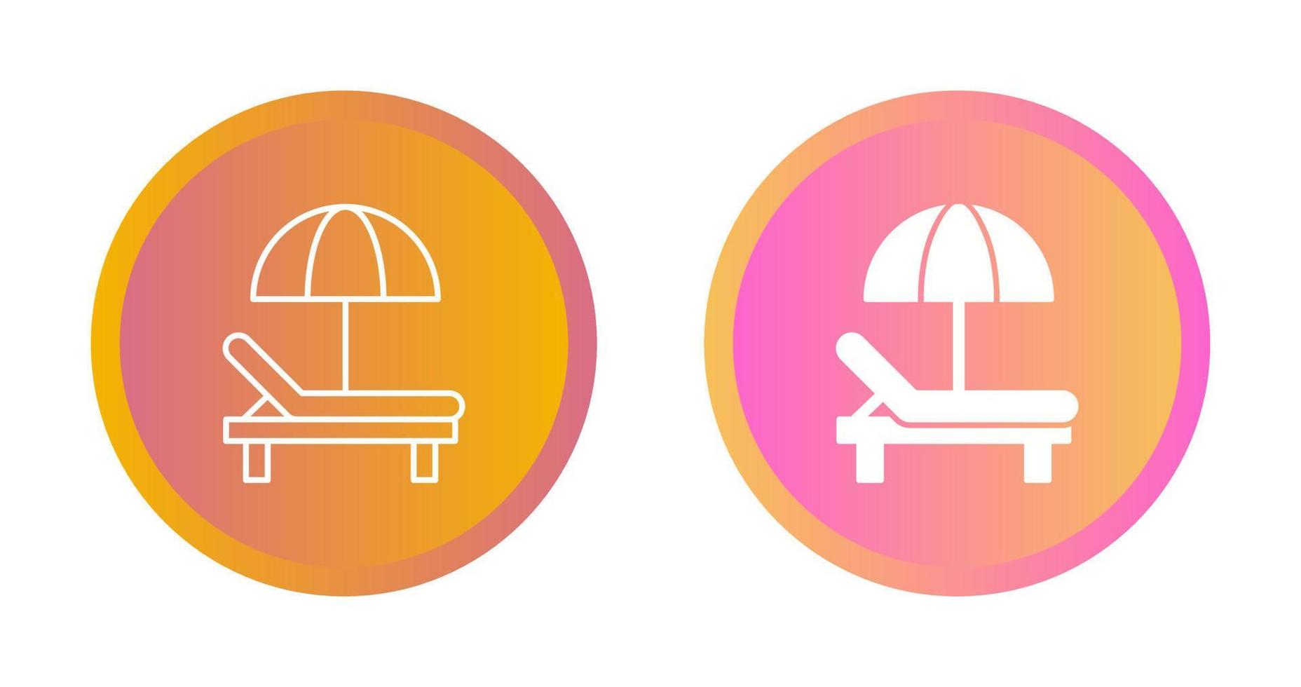 Sunbed Vector Icon