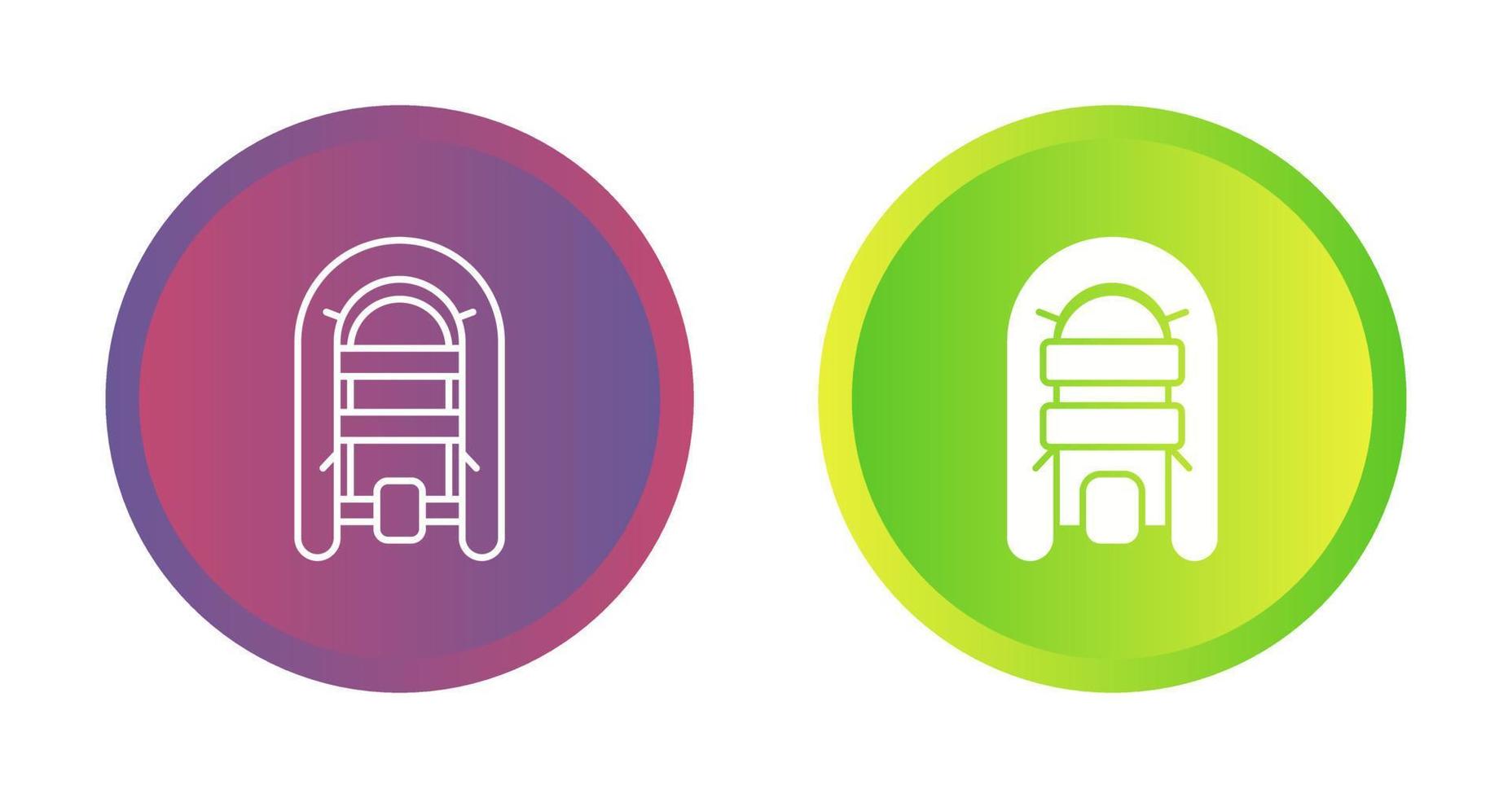 Inflatable Boat Vector Icon