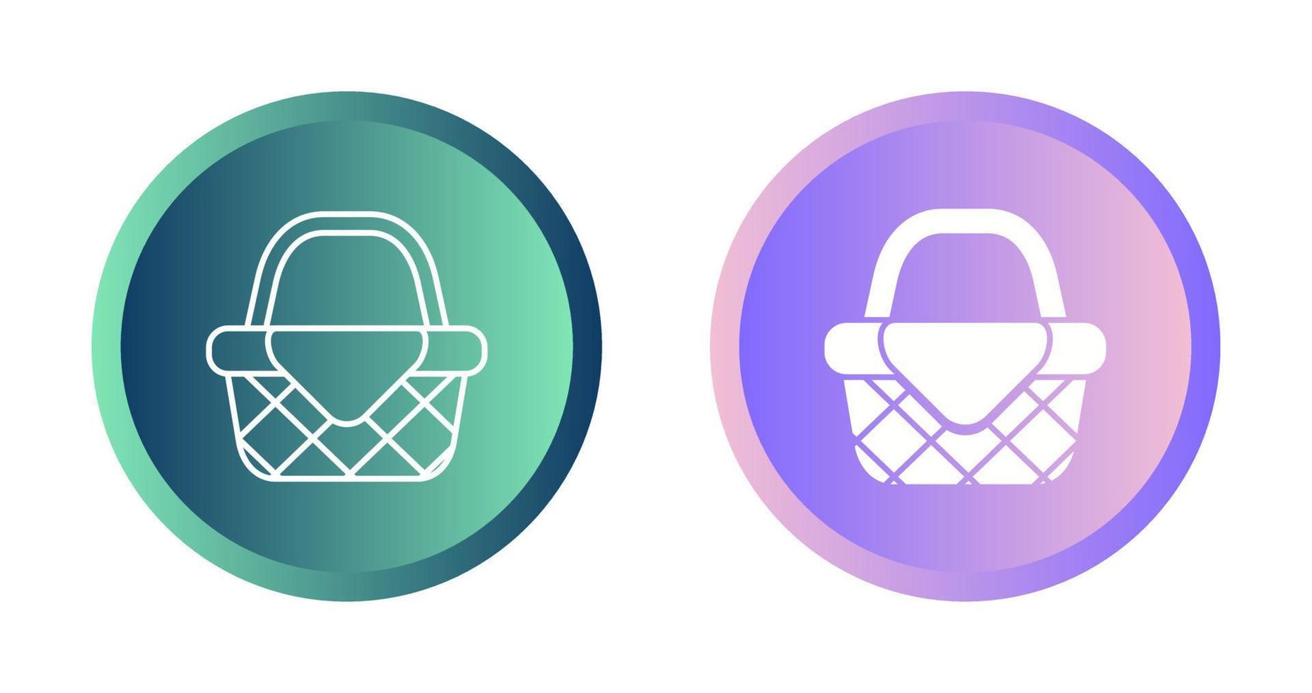 Picnic Basket Vector Icon