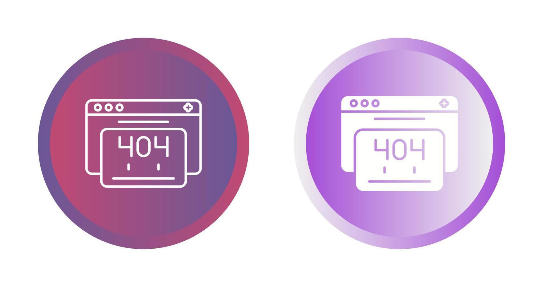 404 Error Vector Icon