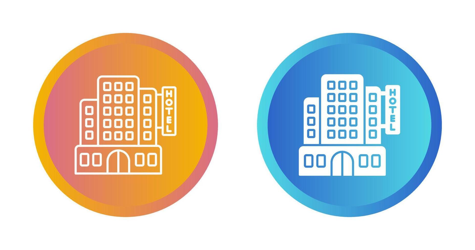 icono de vector de hotel