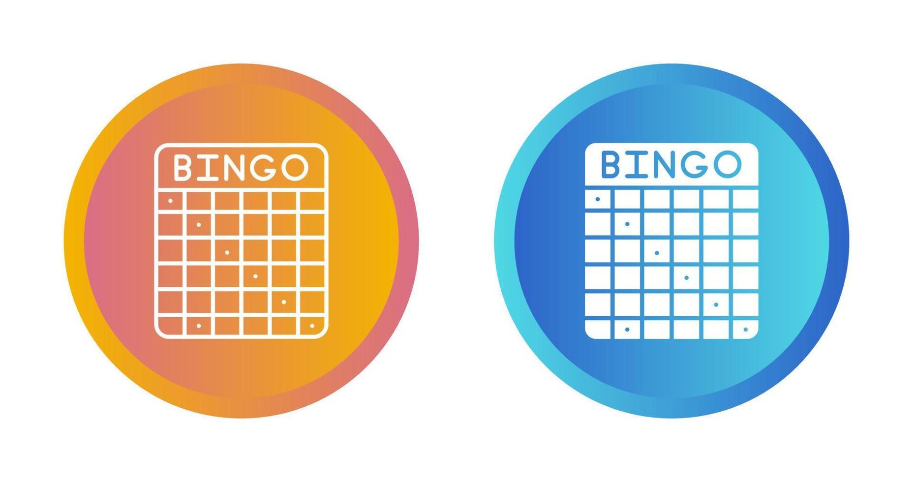 Bingo Vector Icon