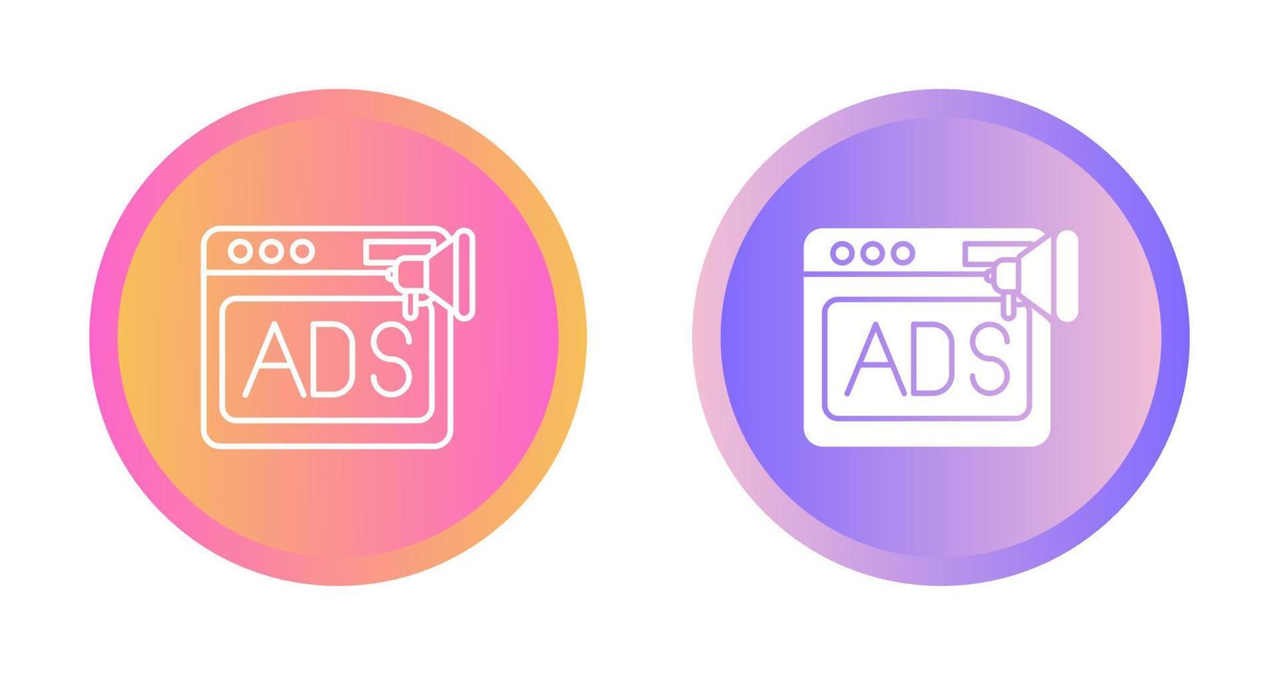 Native Advertising Vector Icon