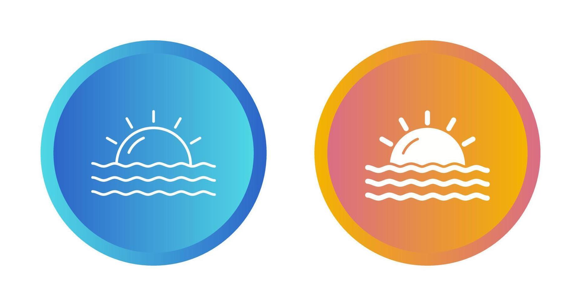 Sunset Vector Icon
