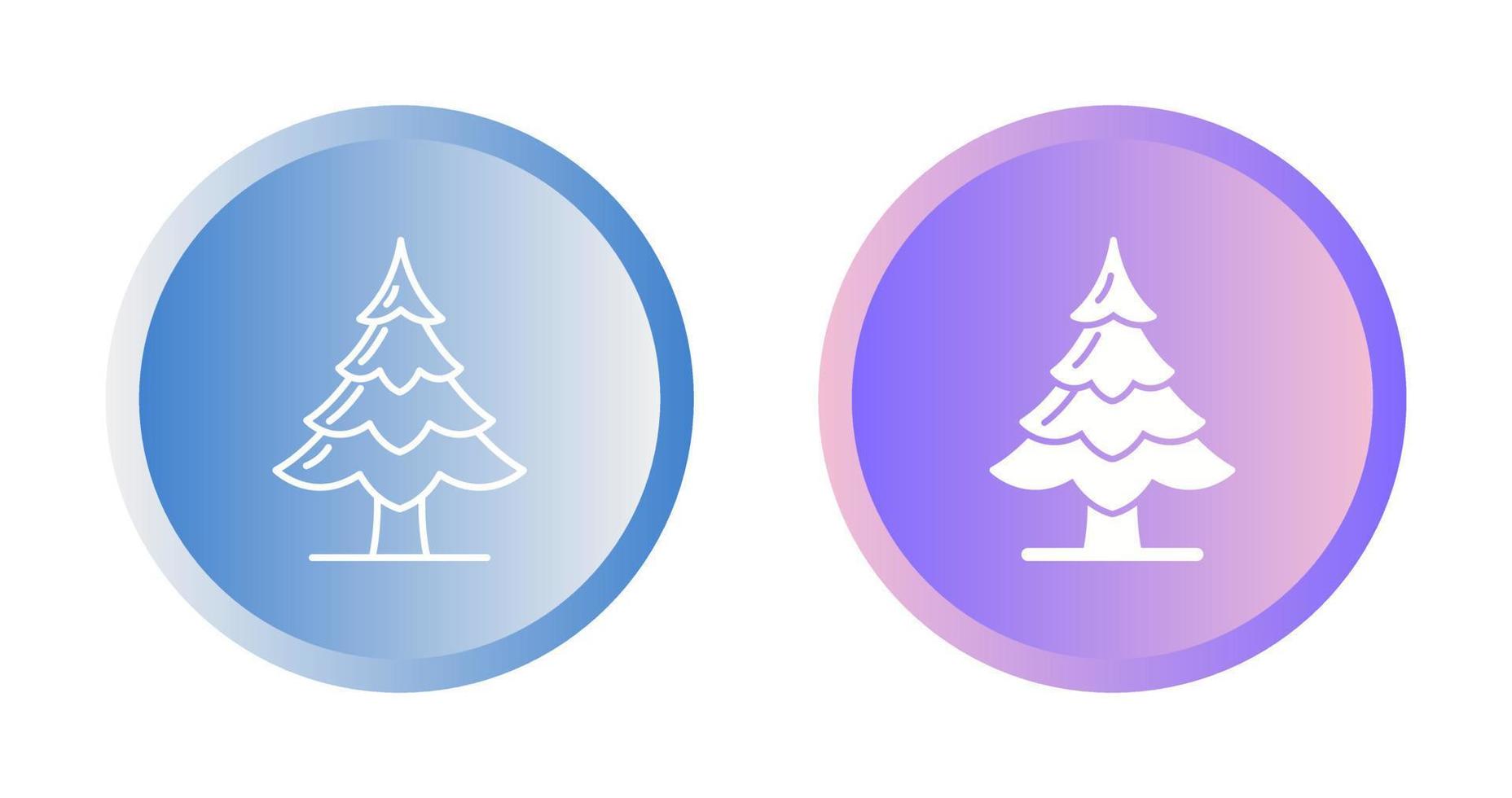 icono de vector de árbol de pino