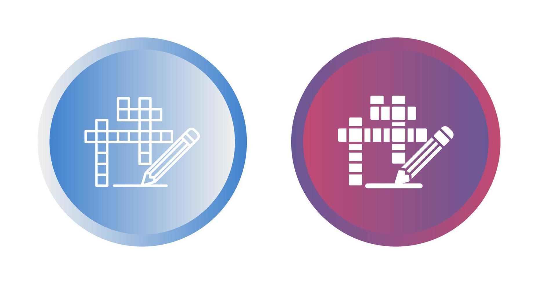 Crossword Vector Icon