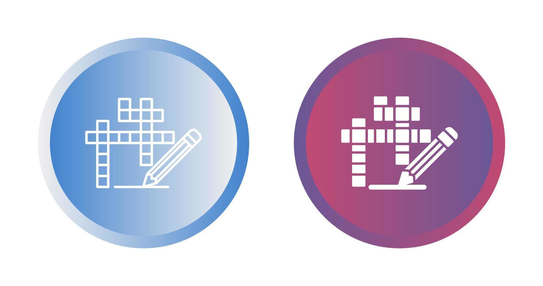 Crossword Vector Icon