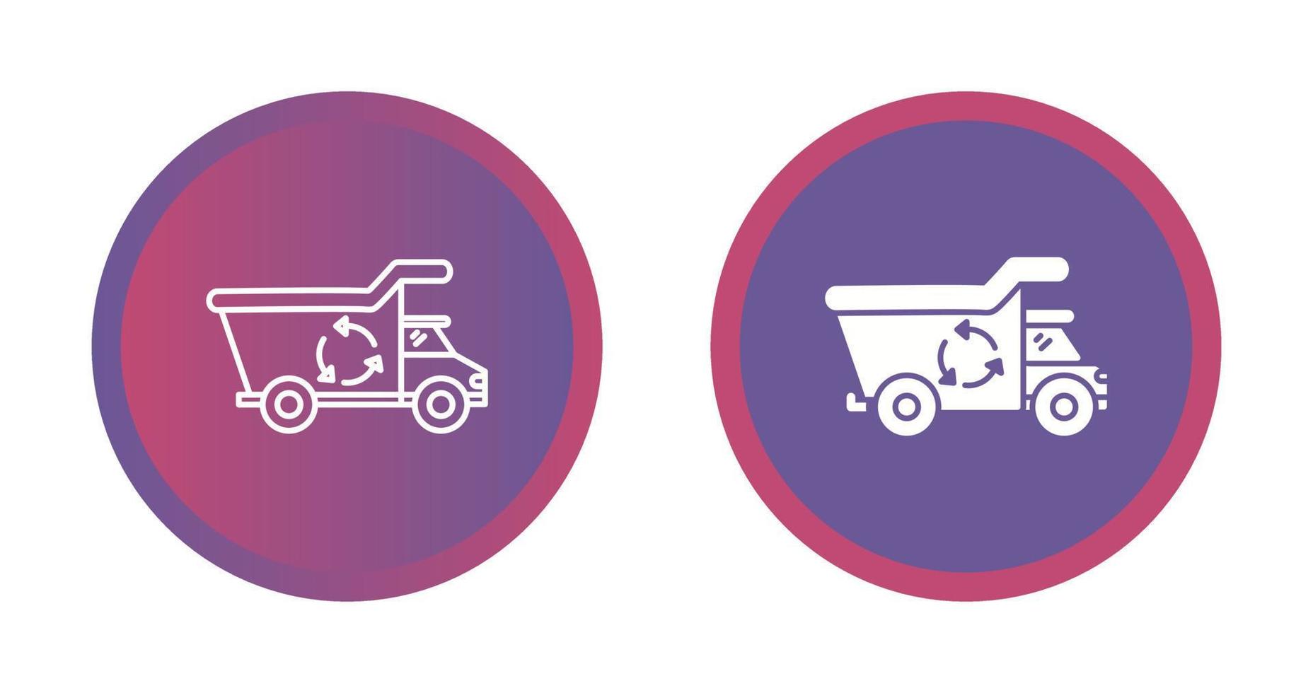 Recycling Truck Vector Icon