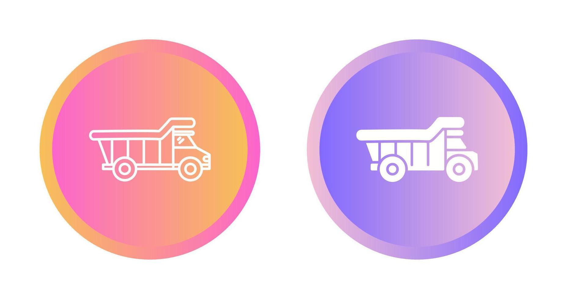 Dump Truck Vector Icon