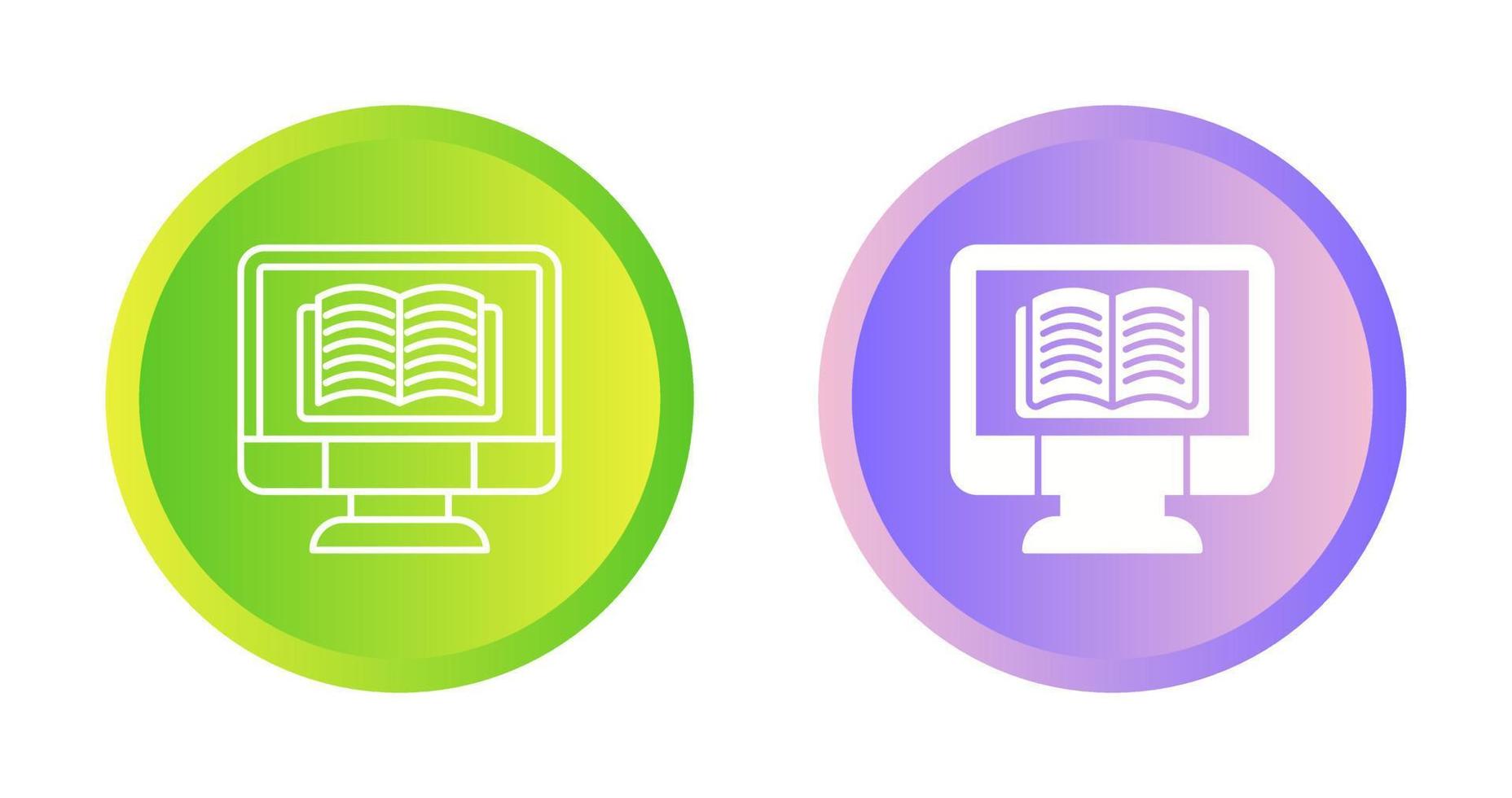 Online Learning Vector Icon