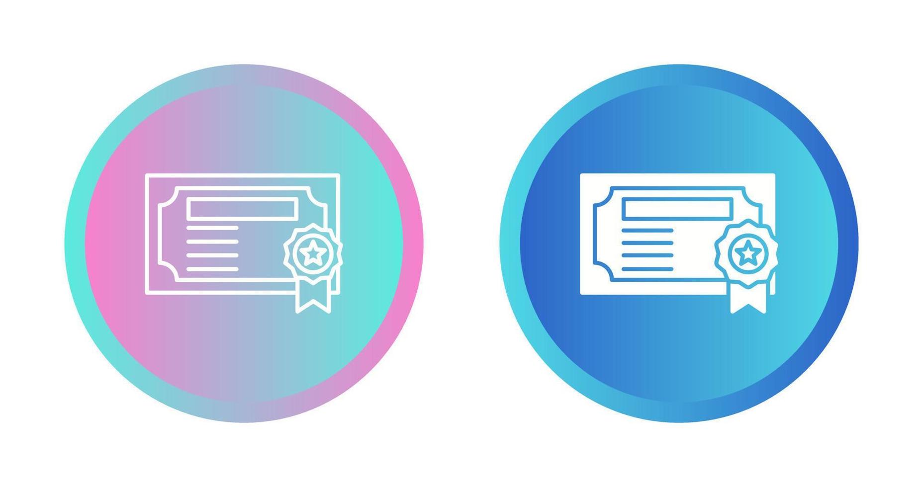 Certificate Vector Icon