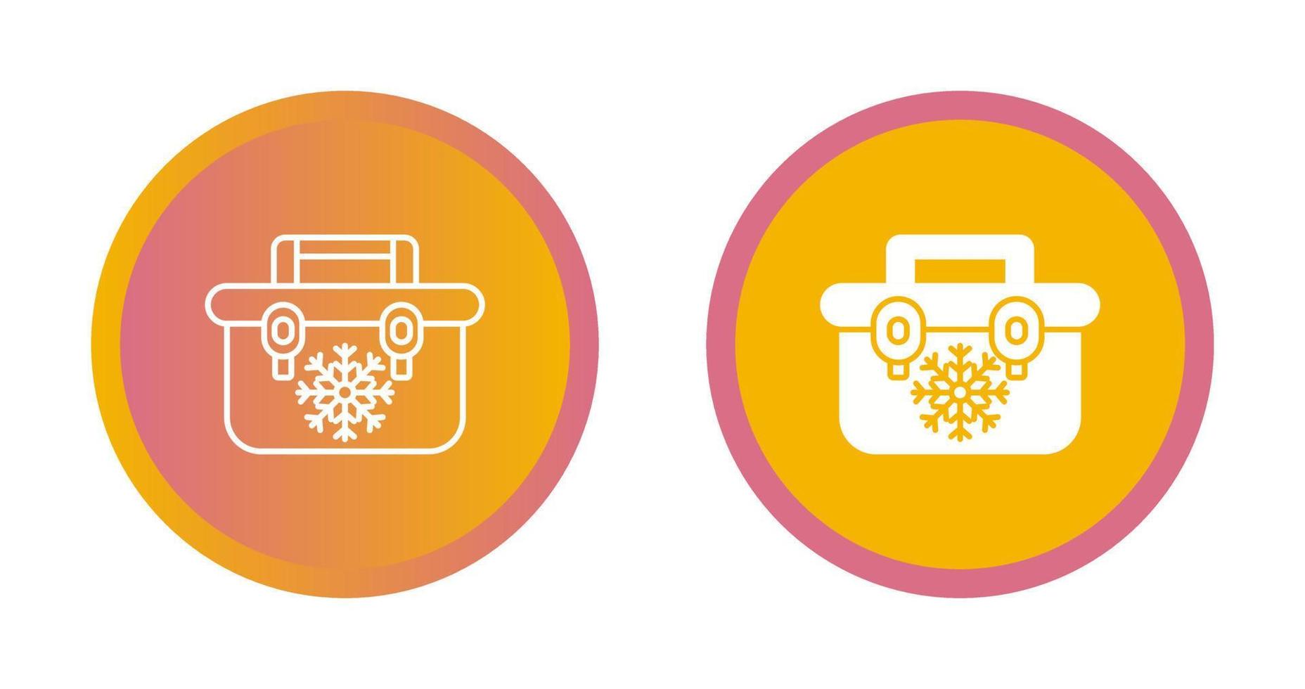 Portable Fridge Vector Icon