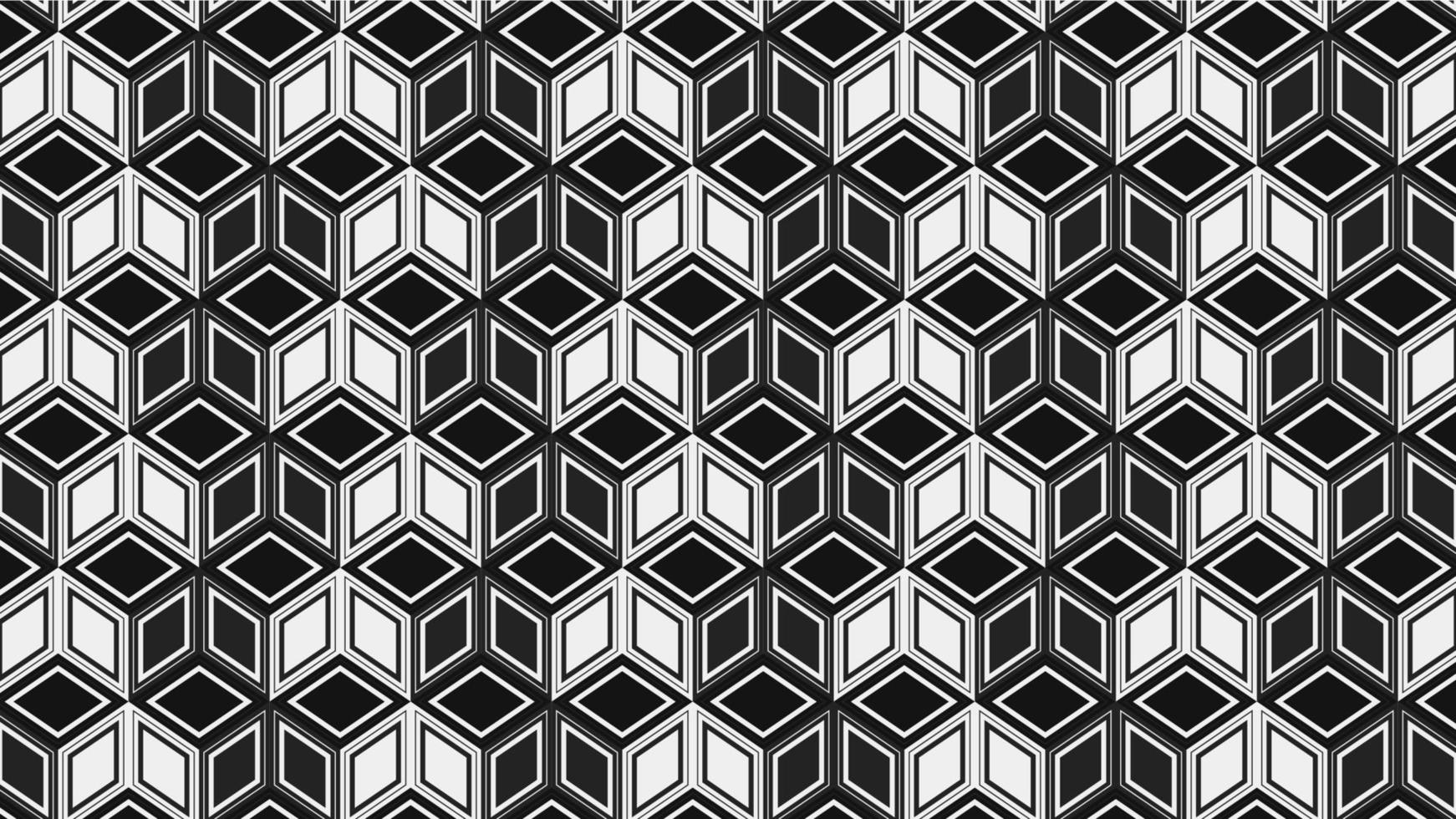 black background hexagon seamless pattern vector