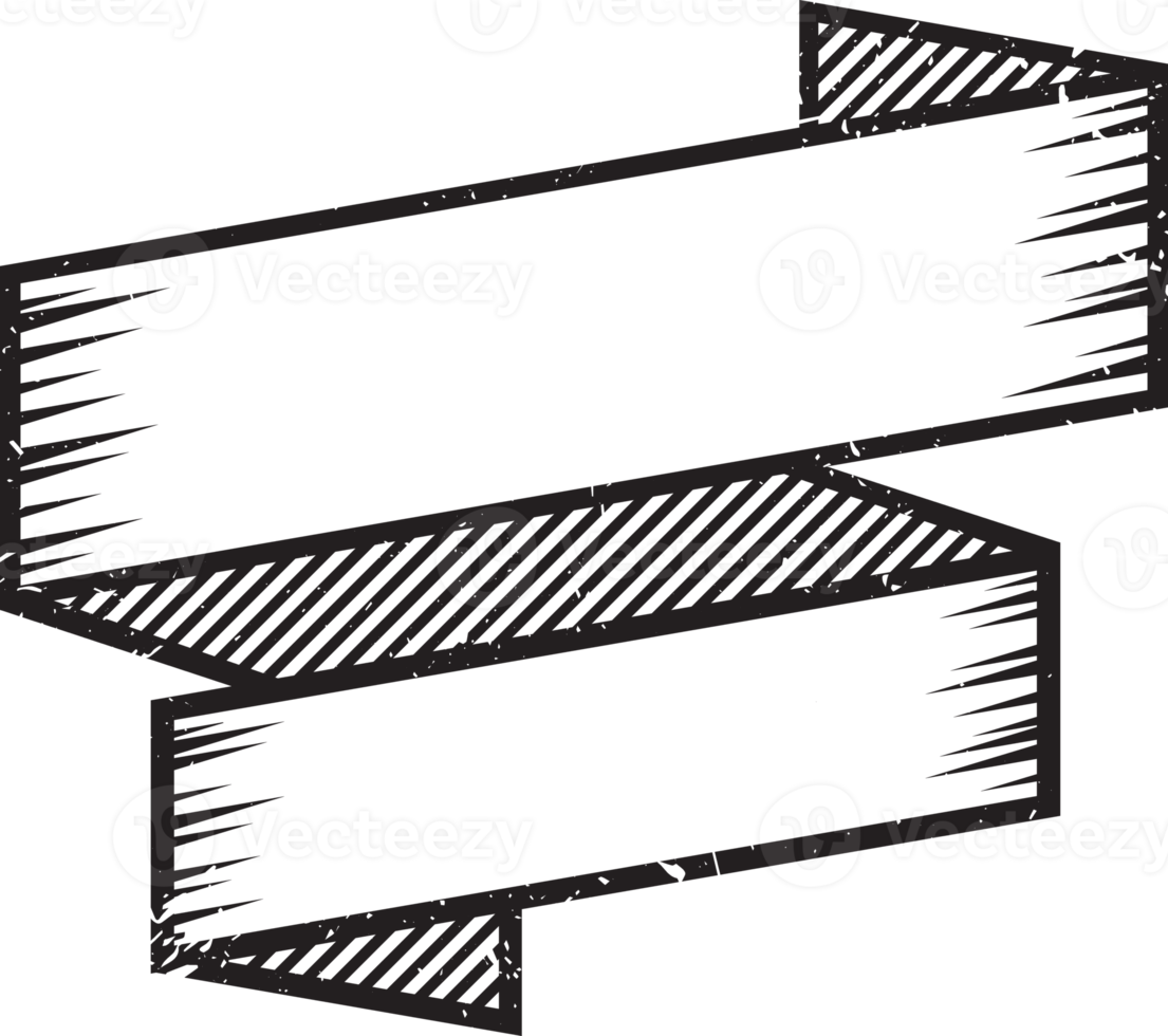 Ribbon Label Line Isolated png