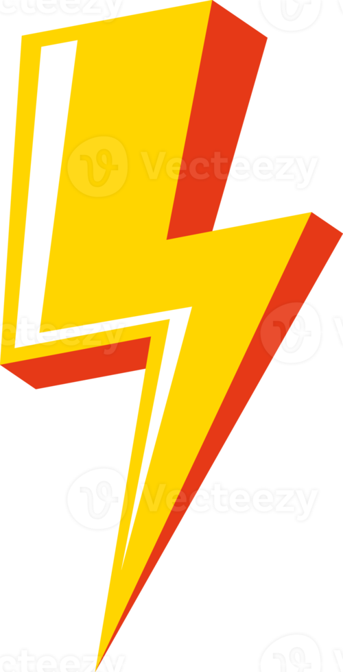 Thunder Bolt Flash Lighting Icon png