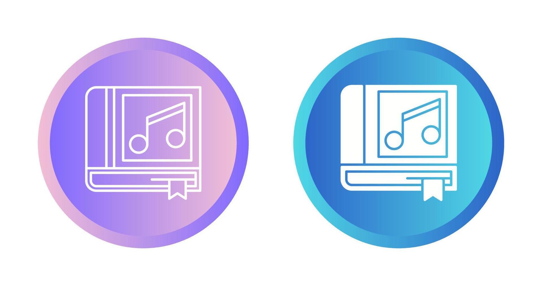 Music Book Vector Icon