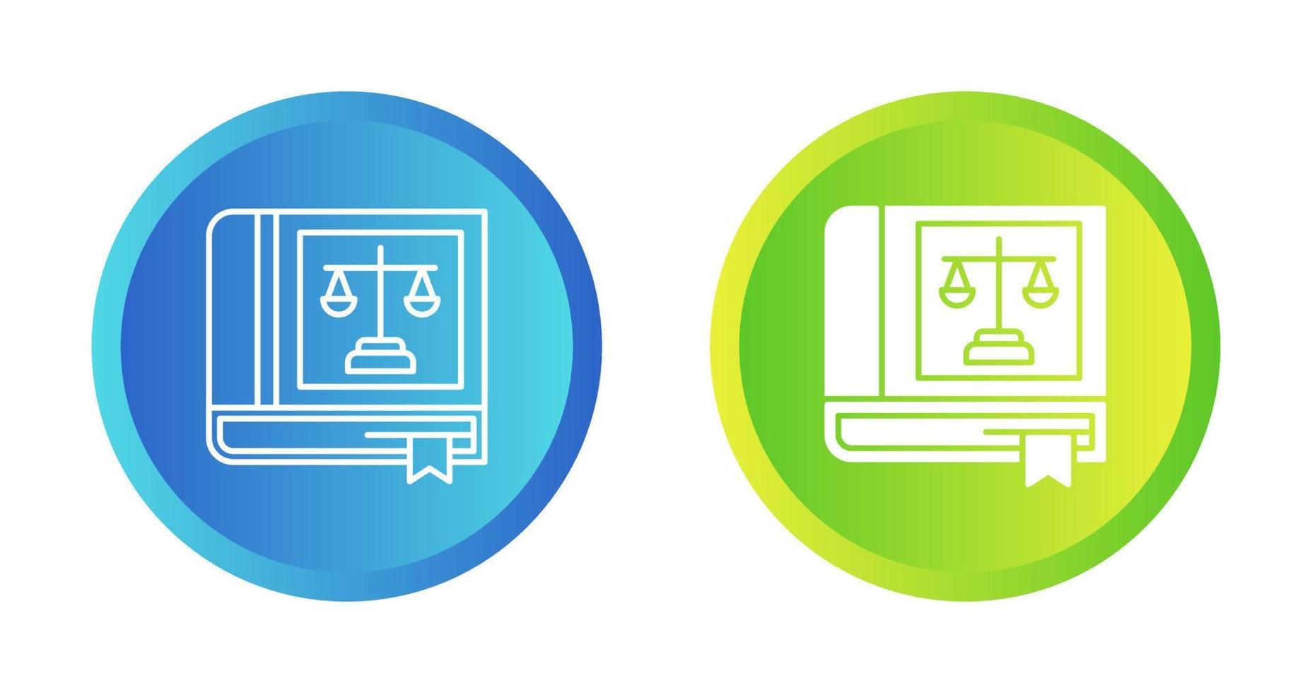 Law Book Vector Icon