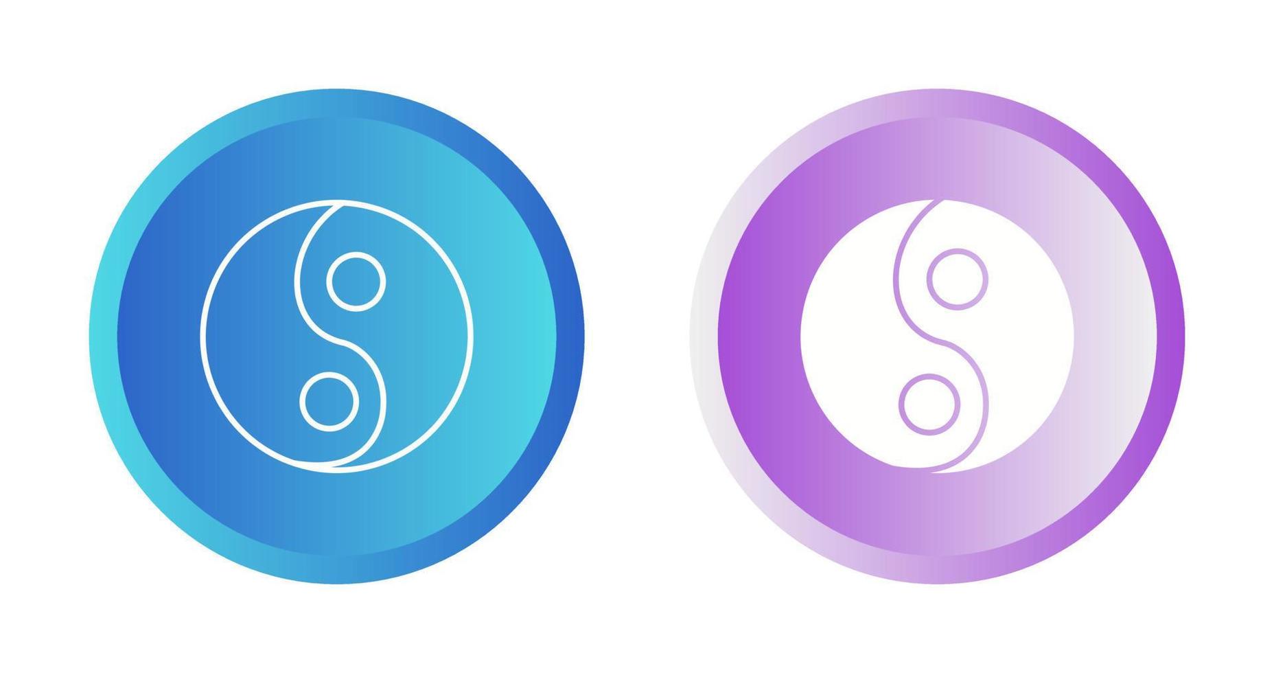 Yin Yang Vector Icon