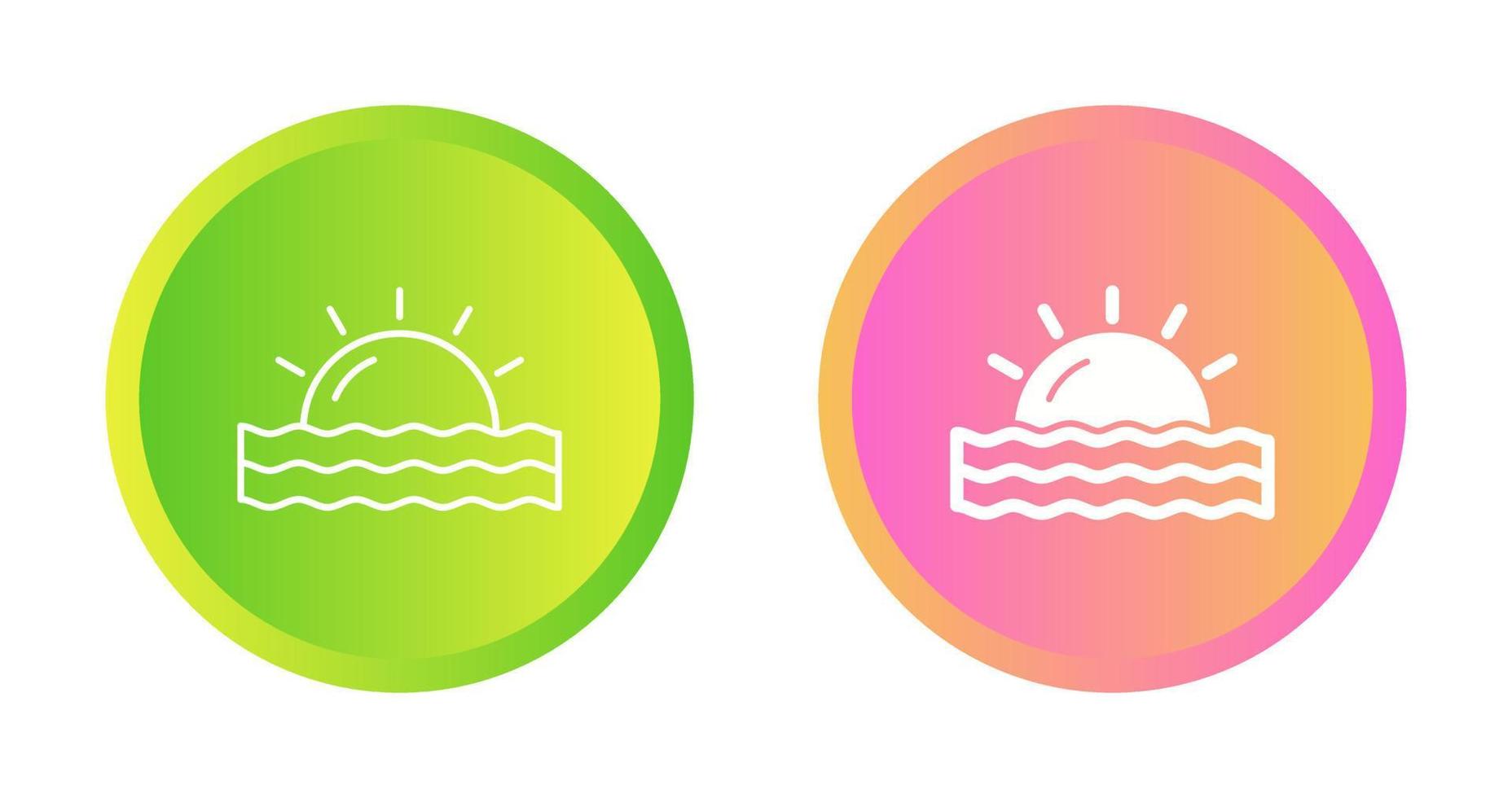 Sunset Vector Icon