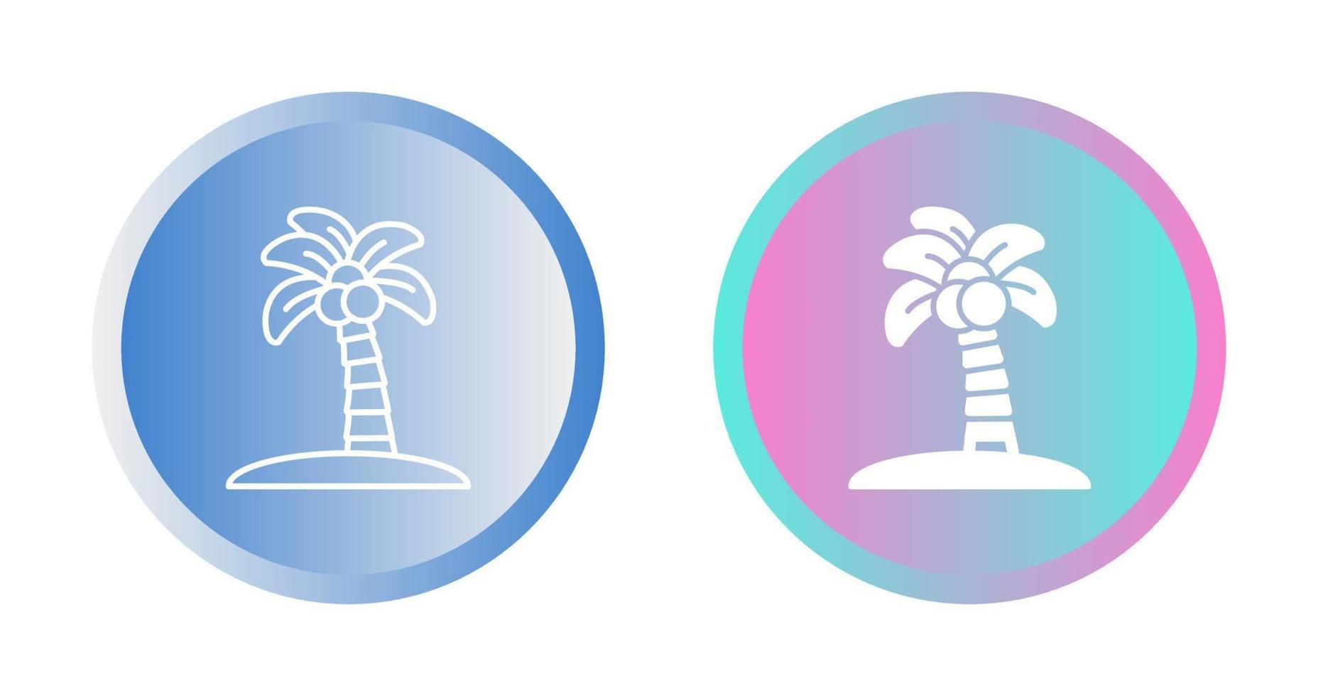 icono de vector de árbol de Palma