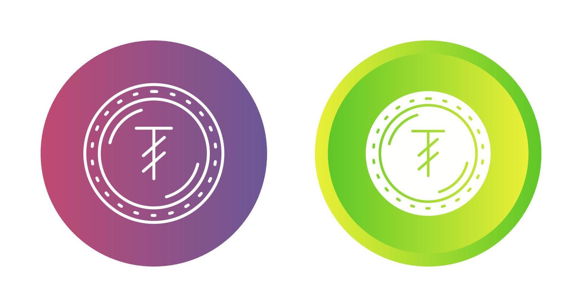 icono de vector de moneda tugrik