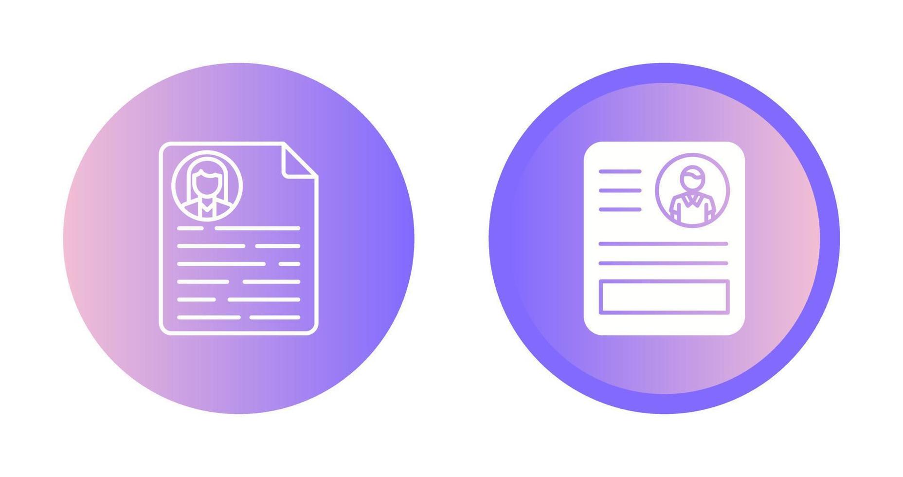 CV Vector Icon