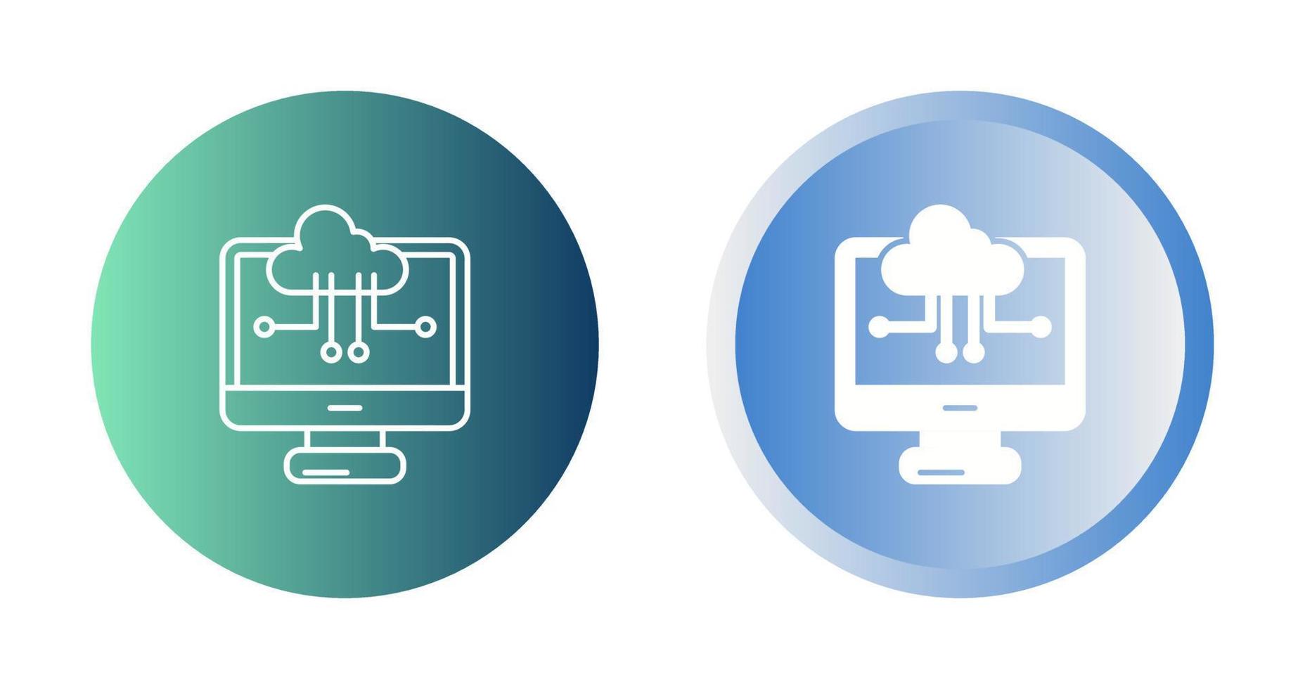 Cloud Computing Vector Icon