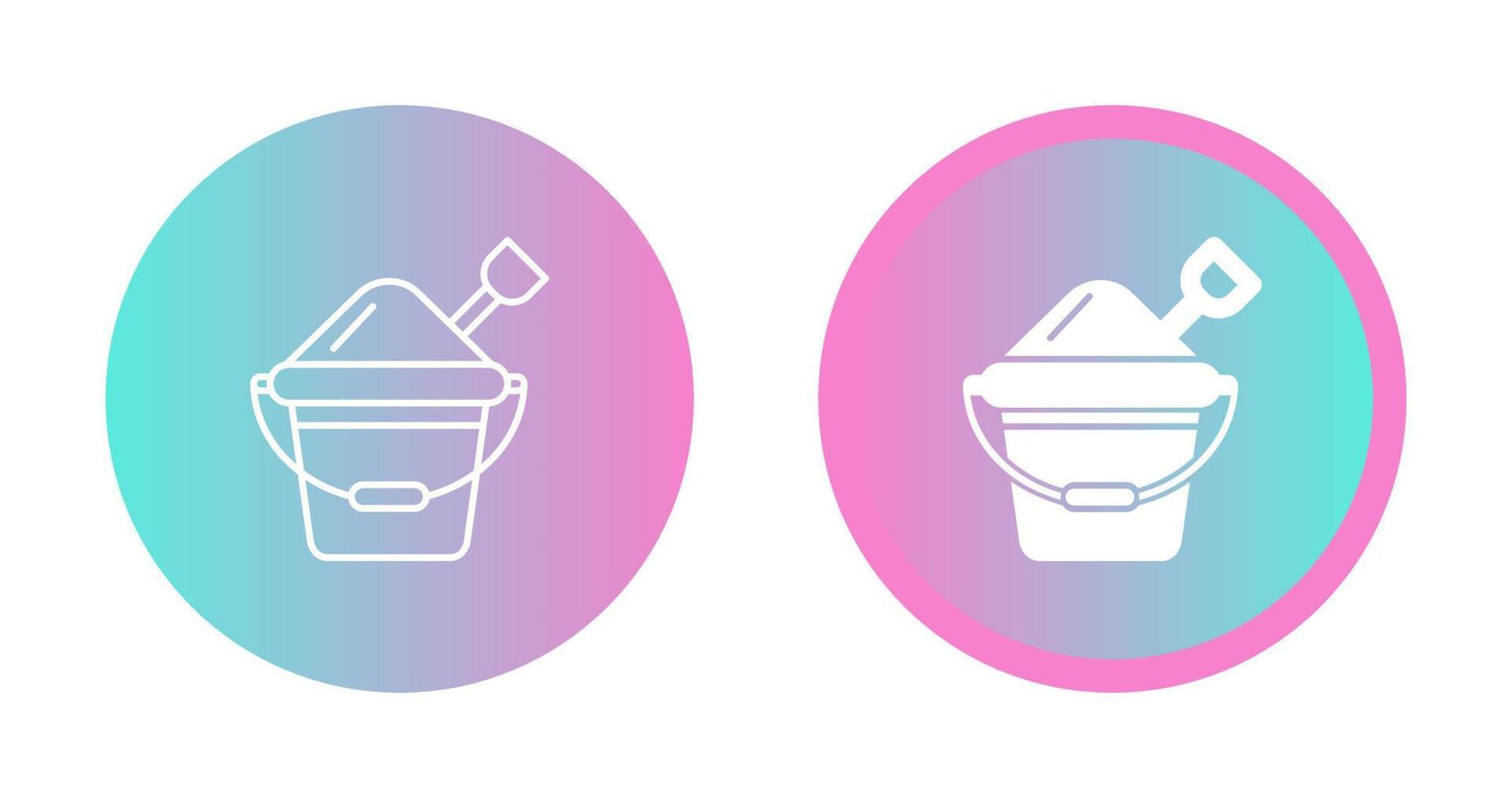 Sand Bucket Vector Icon