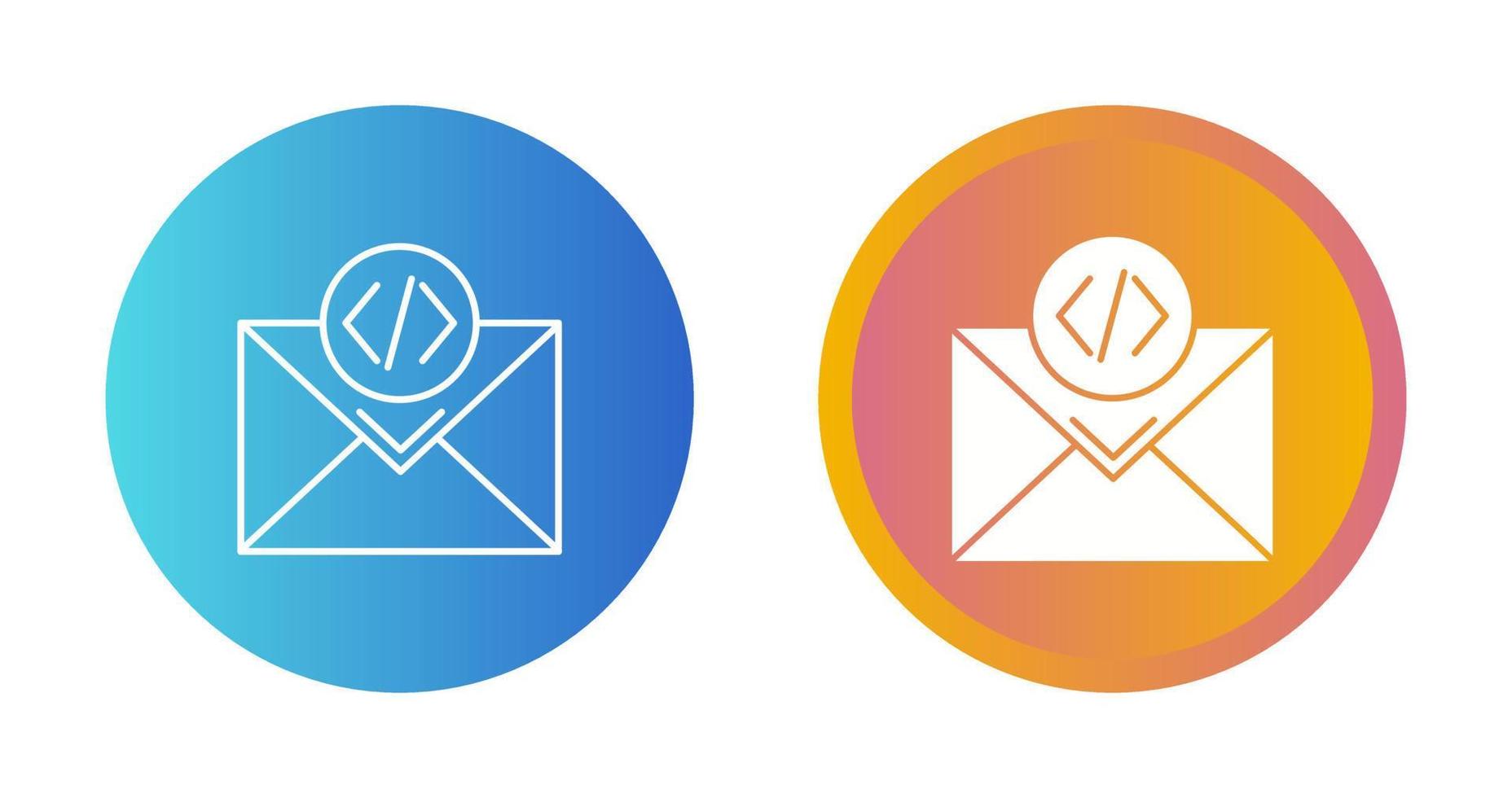 icono de vector de correo