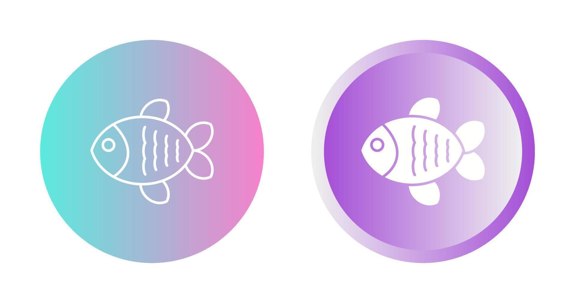 icono de vector de pescado