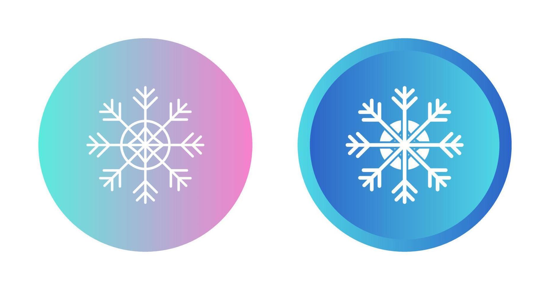 icono de vector de copo de nieve