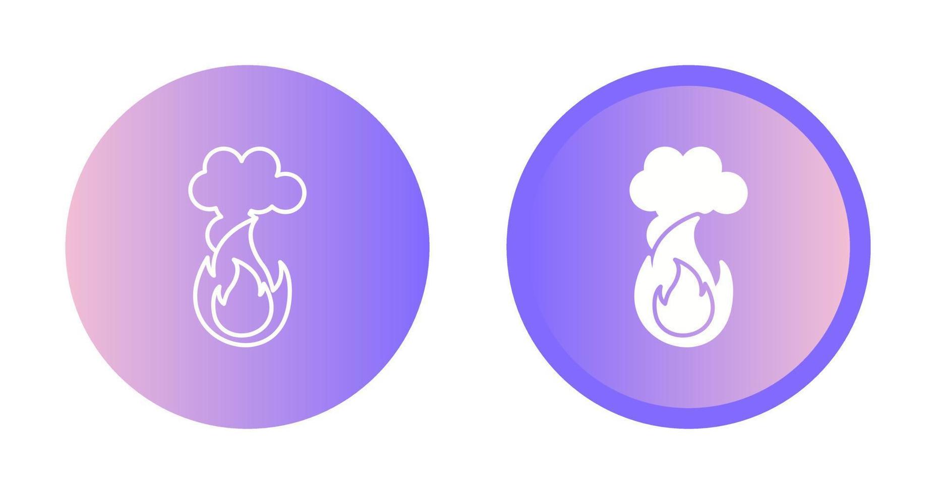 Fire Pollution Vector Icon