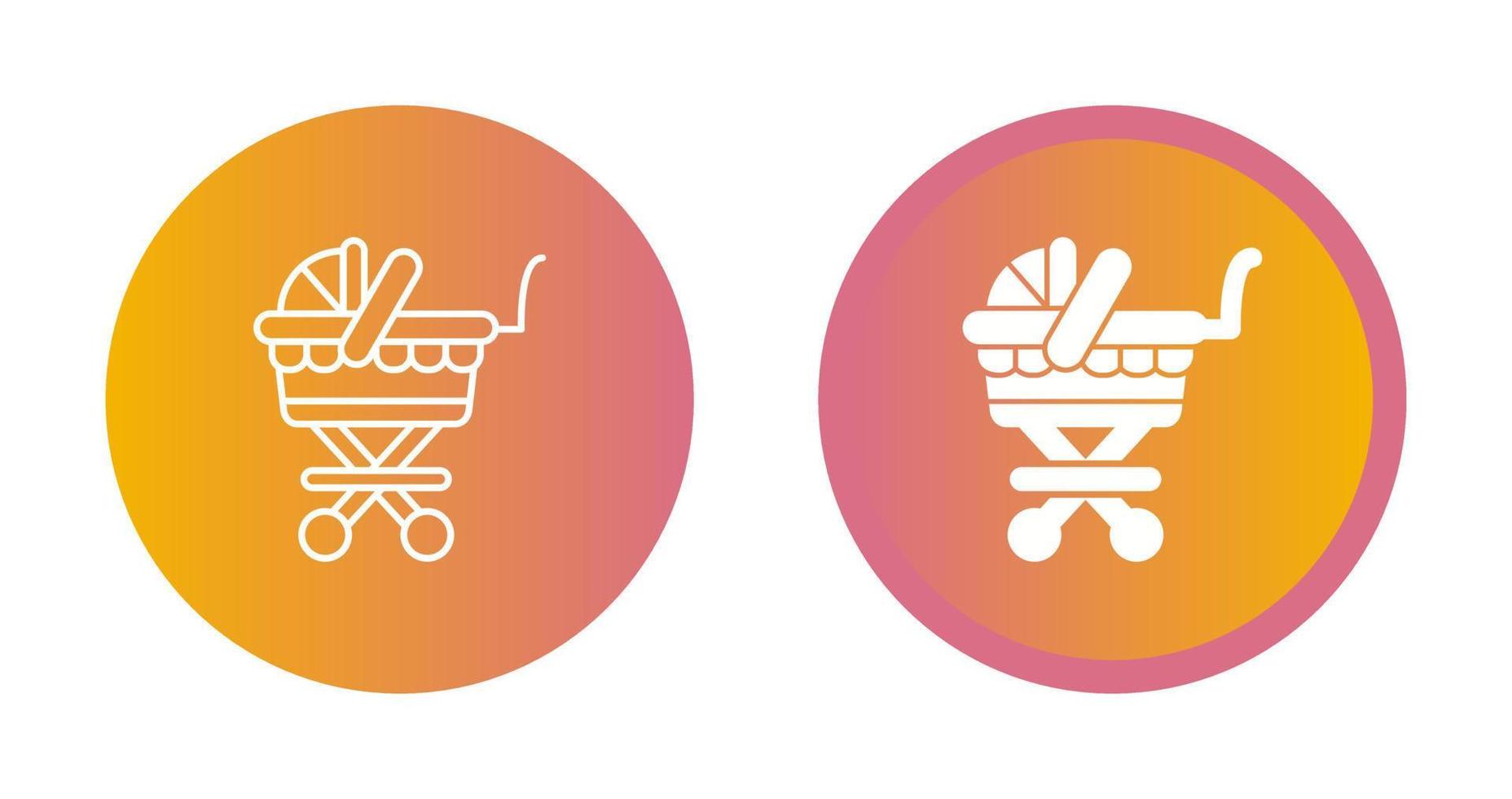 Baby Carriage Vector Icon