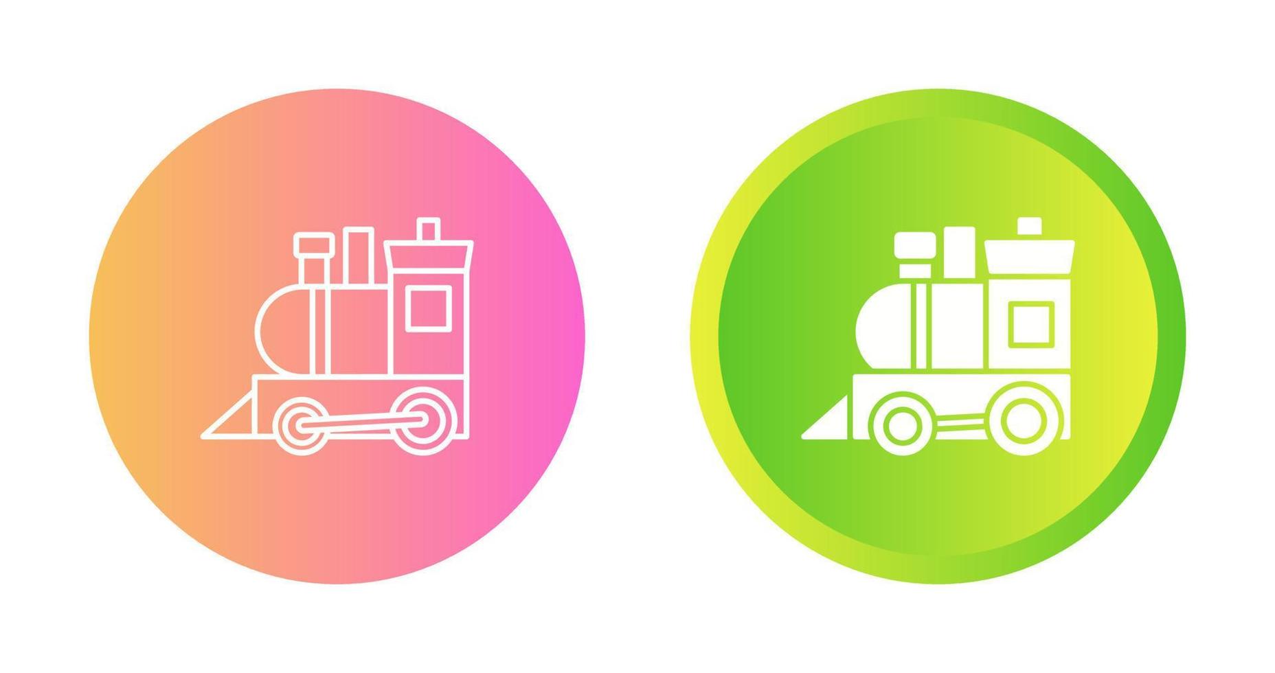 icono de vector de tren de juguete