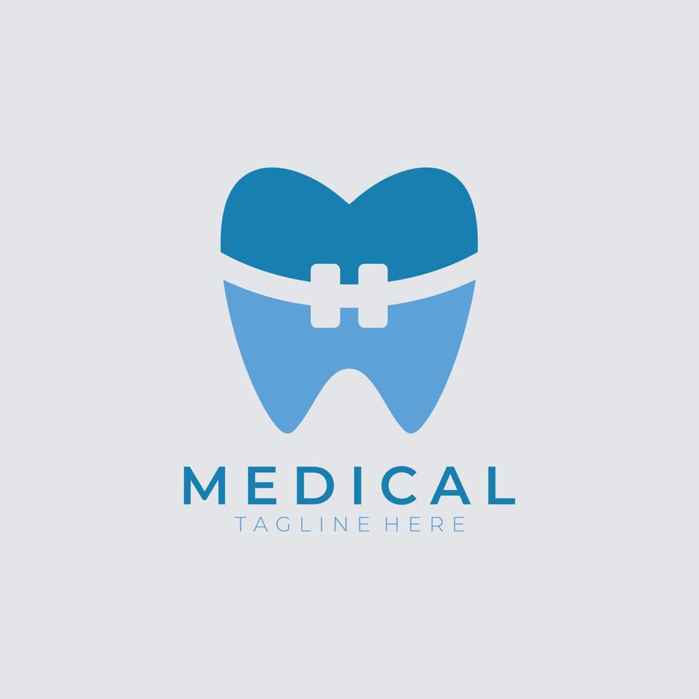 diseño de logotipo de clínica dental dentista logo diente abstracto lineal dentista estomatología vector