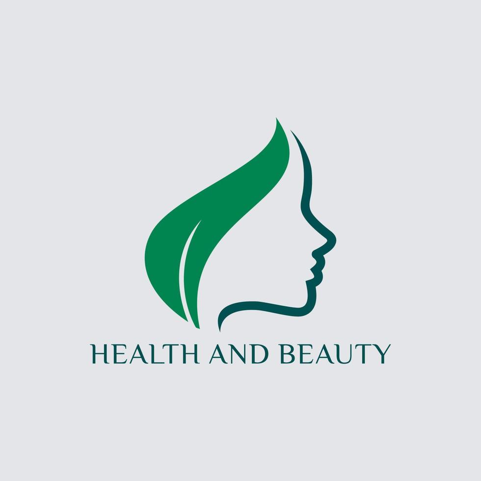 Luxury woman hair salon logo design vector