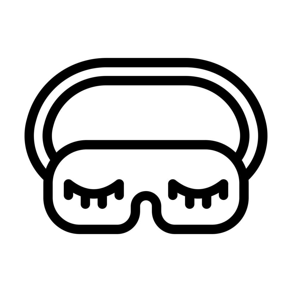 Sleep Mask Icon Design vector