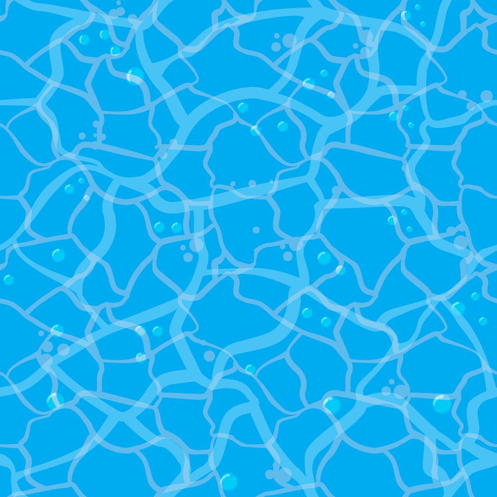 Seamless pattern of blue swimming pool. Texture of water, sea vector