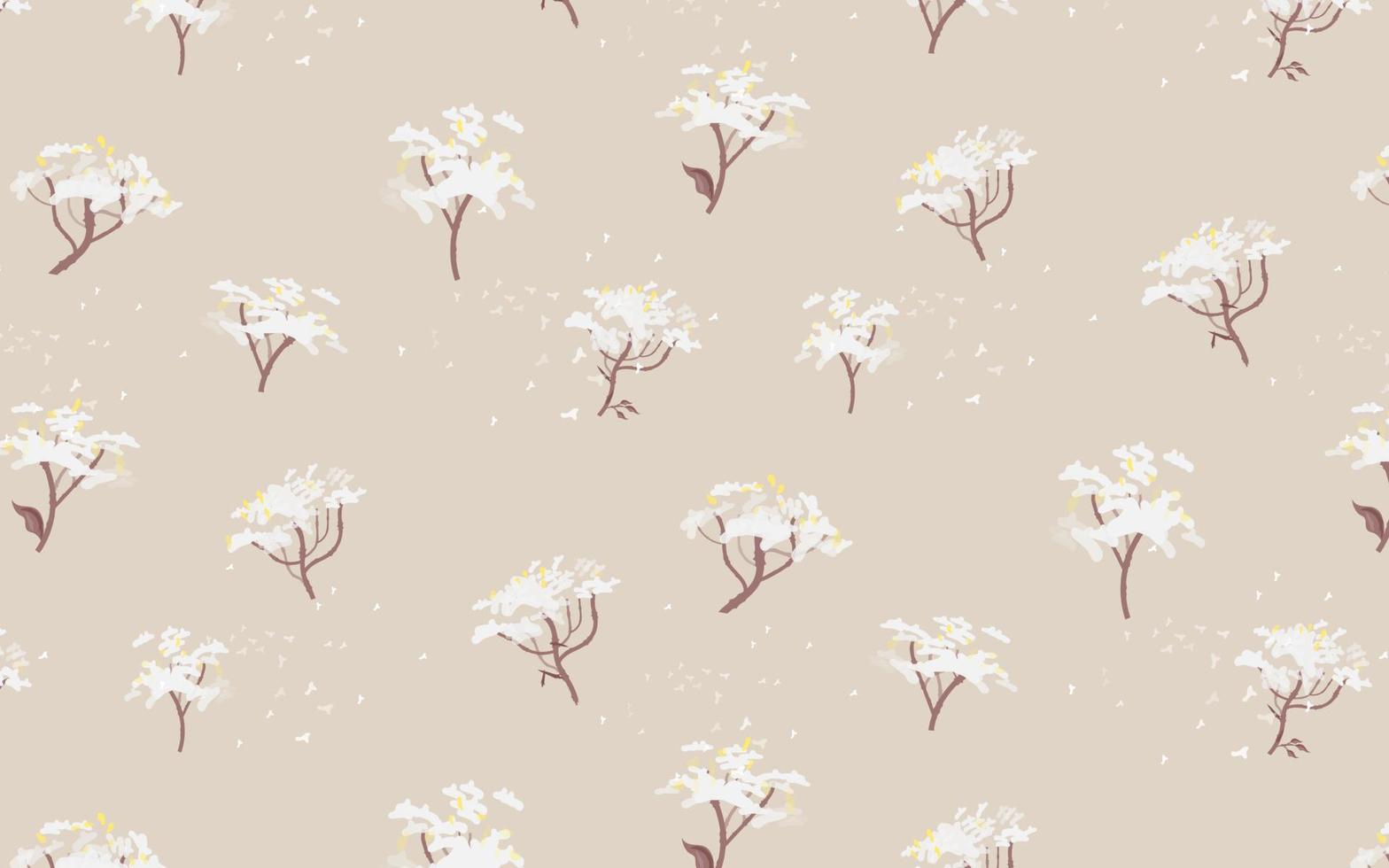 Cute dandelion foliage seamless pattern. Fill pattern on swatches vector
