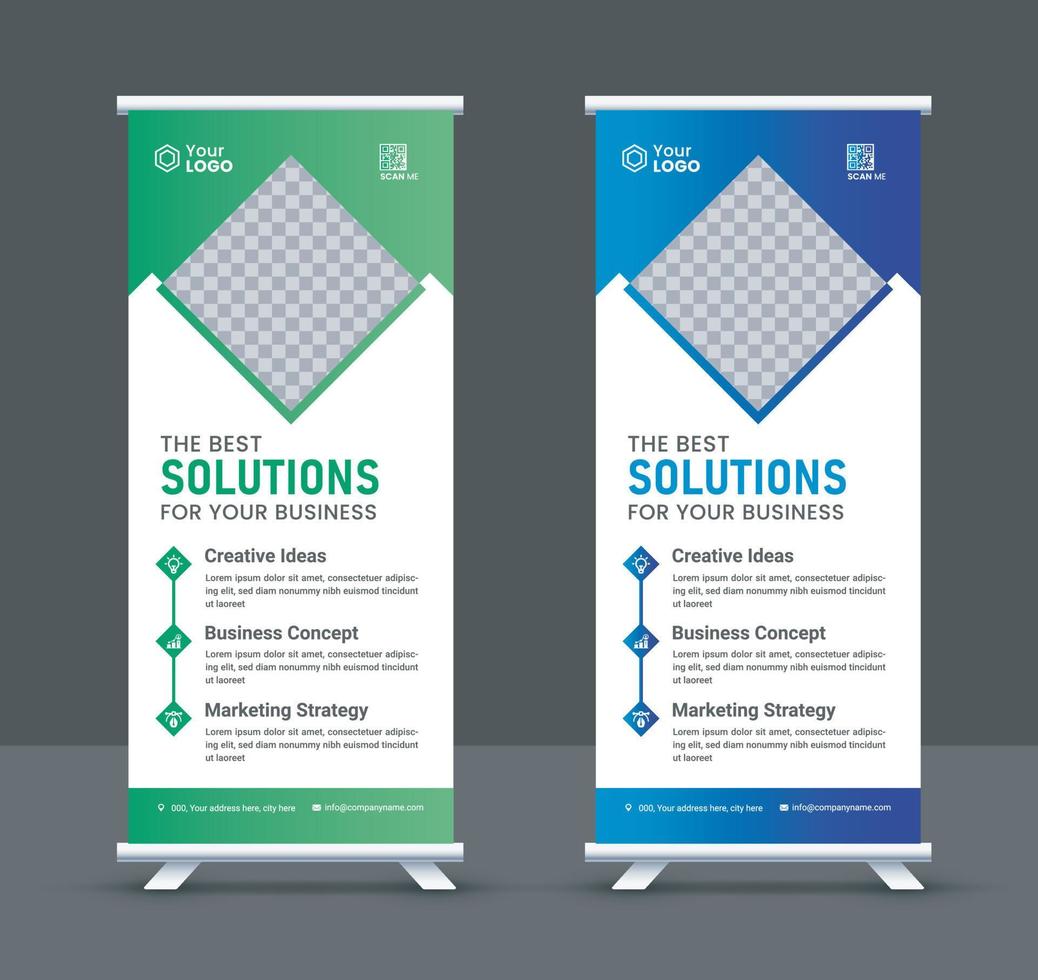 Professional business rack card or dl flyer templates vector