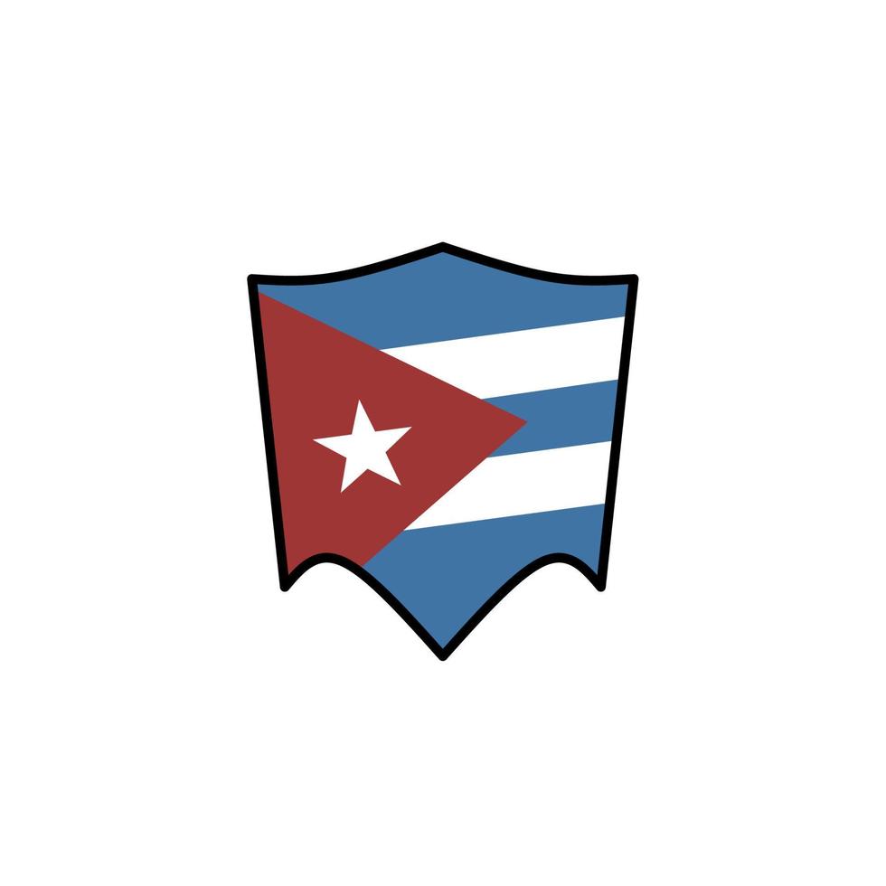 cuba flag icon, illustration of national flag design with elegance concept vector