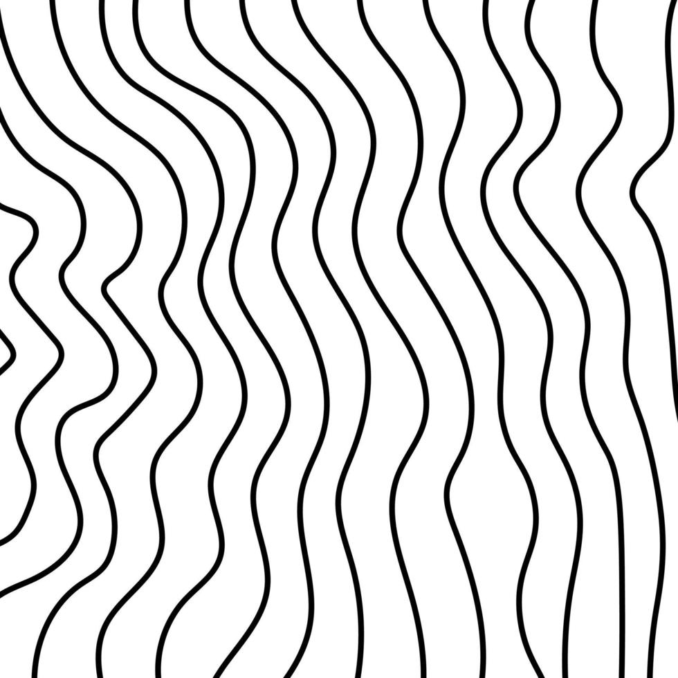 Freehand texture with vertical wavy lines vector