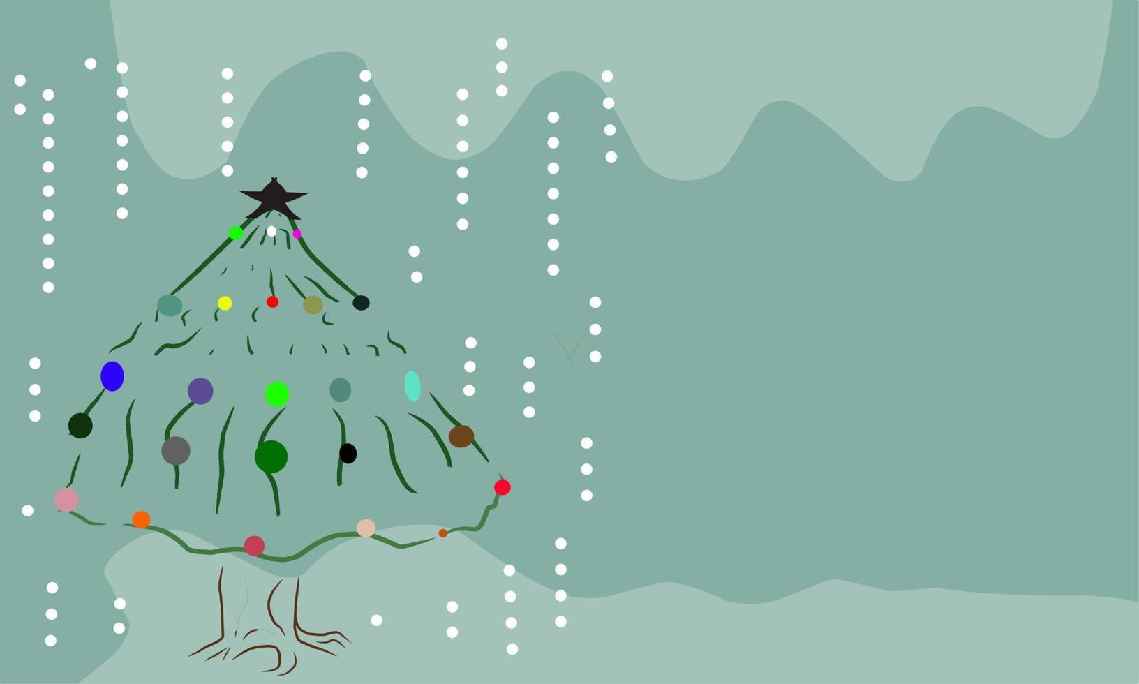 Illustration of christmas and new year background vector