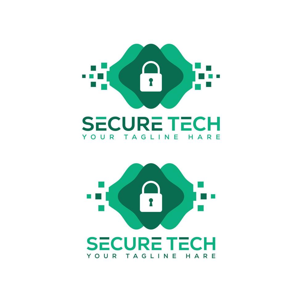 Square Tech Logo And Icon Design Vector Illustration