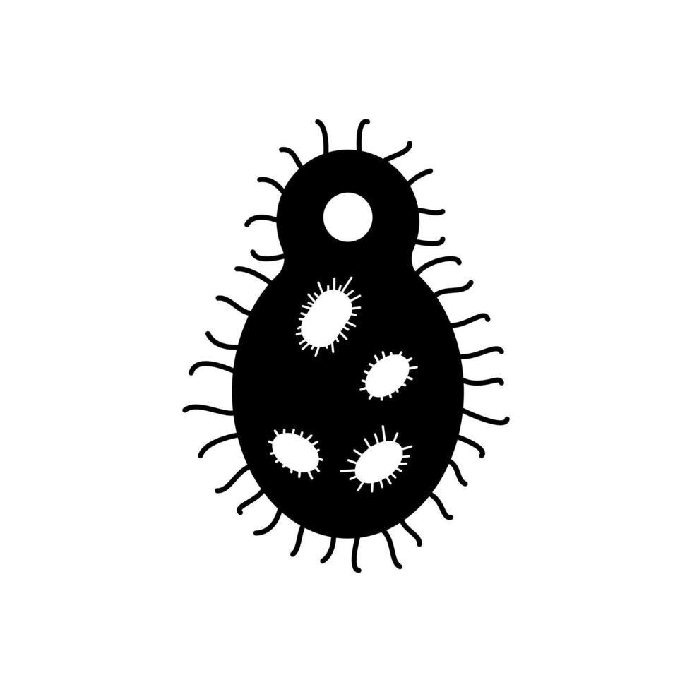 bacterias icono vector. virus ilustración signo. microbio símbolo. biología logo. vector