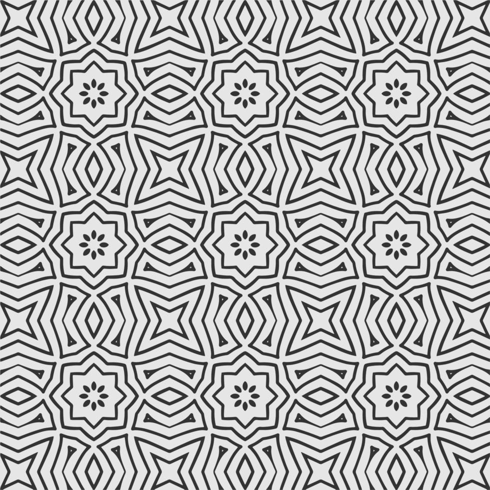 vector coloring geometric flower shapes and pattern background