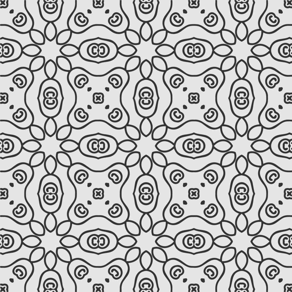 vector coloring geometric flower shapes and pattern background